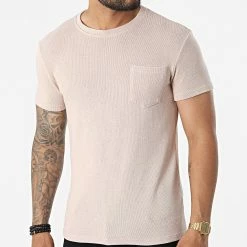 Meilleur prix 😉 Tee 👕 Shirt Poche C5128 Beige de Frilivin 😉