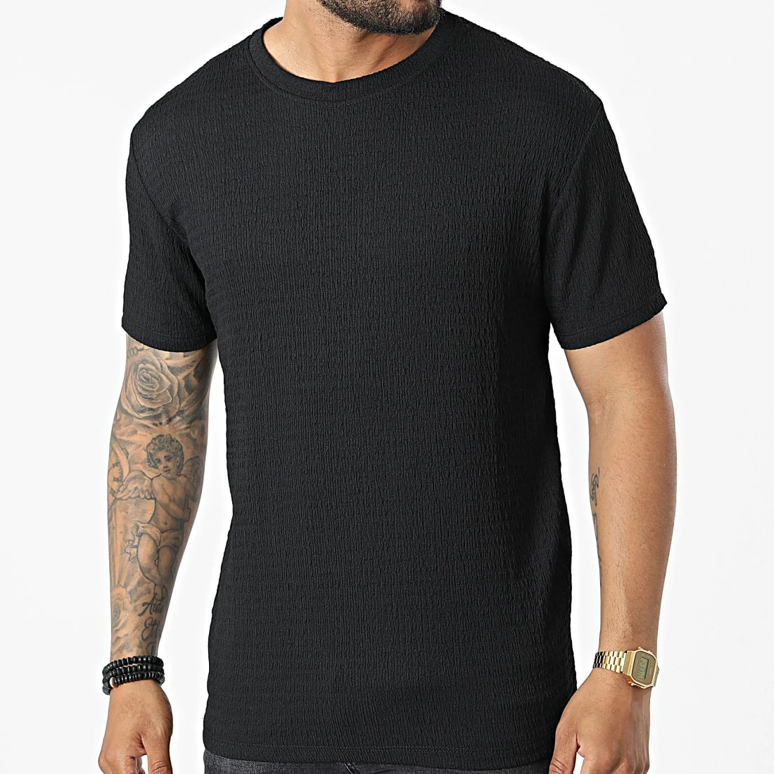 Vente flash ❤️ Tee 👕 Shirt T21444 Noir de Frilivin 🎉 3 Vente flash ❤️ Tee 👕 Shirt T21444 Noir de Frilivin 🎉