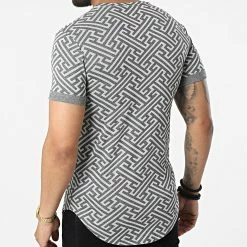 Offres 🔥 Tee 👚 Shirt FL010 Gris de Frilivin 🤩 -Promos Frilivin Magasin frilivin 325109 FL010 GREY 20220624T141851 04