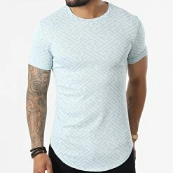 Le moins cher 🎁 Tee 👚 Shirt FL010 Bleu Clair de Frilivin 💯 -Promos Frilivin Magasin frilivin 325111 FL010 LT BLUE 20220624T141708 03