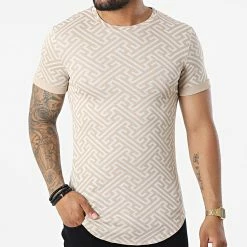 Vente flash 😀 Tee 👚 Shirt FL010 Beige de Frilivin ❤️ -Promos Frilivin Magasin frilivin 325112 FL010 BEIGE 20220624T141804 03