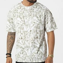Meilleure vente 😉 Tee 👕 Shirt Oversize Floral 15809 Beige de Frilivin 🛒
