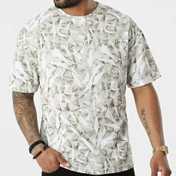 Meilleure vente 😉 Tee 👕 Shirt Oversize Floral 15809 Beige de Frilivin 🛒 -Promos Frilivin Magasin frilivin 325131 15809 BEIGE 20220624T141243 03