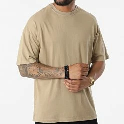 De gros 🧨 Tee 👕 Shirt FL001 Beige de Frilivin 👏 -Promos Frilivin Magasin frilivin 325149 FL001 BEIGE 20220624T141101 03