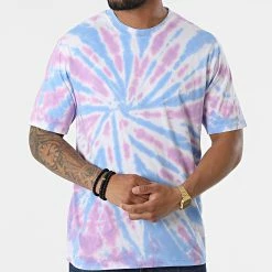 Le moins cher ❤️ Tee 👚 Shirt Tie Dye FL022 Bleu Rose de Frilivin 🎁 -Promos Frilivin Magasin frilivin 325161 FL022 20220629T160201 03