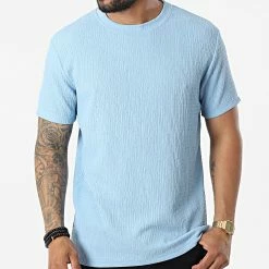 Remise 🌟 Tee 👚 Shirt T21444 Bleu Clair de Frilivin 😍 -Promos Frilivin Magasin frilivin 325168 T21444 AZZURO 20220624T141311 03