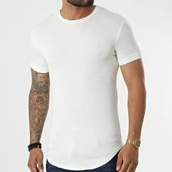 Offres 🧨 Tee 👕 Shirt Oversize C5439 Beige de Frilivin 👍