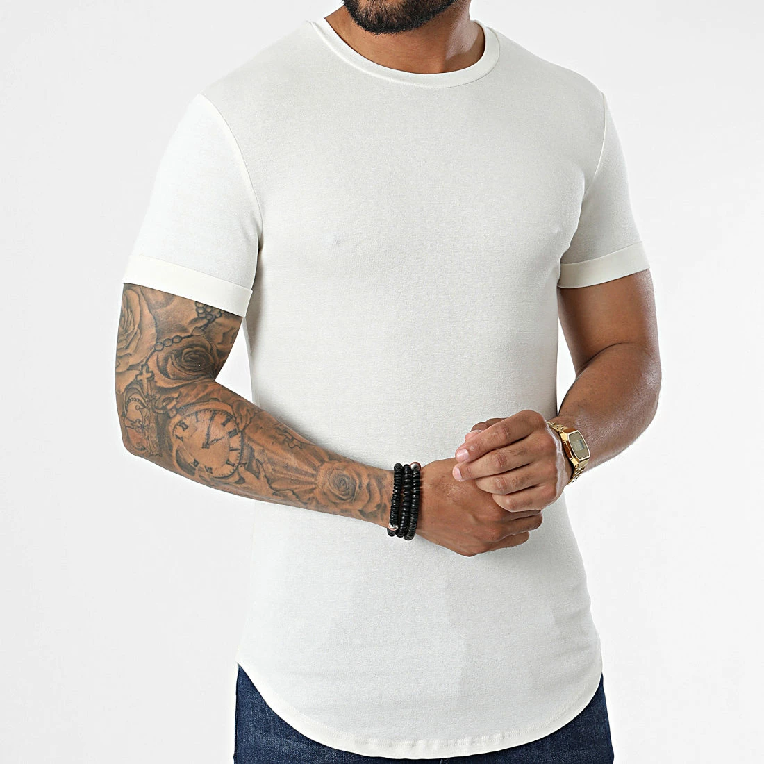 Offres 🧨 Tee 👕 Shirt Oversize C5439 Beige de Frilivin 👍 5 Offres 🧨 Tee 👕 Shirt Oversize C5439 Beige de Frilivin 👍 – Image 3