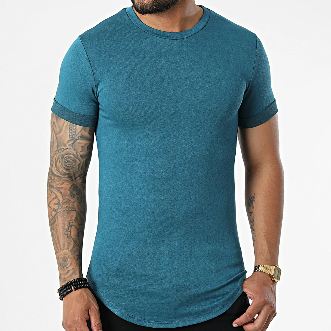 Tout neuf ⌛ Tee 👕 Shirt Oversize C5439 Bleu Pétrole de Frilivin 🌟 5 Tout neuf ⌛ Tee 👕 Shirt Oversize C5439 Bleu Pétrole de Frilivin 🌟 – Image 3