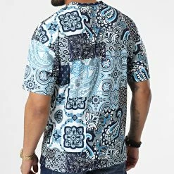 Remise 😍 Tee 👕 Shirt 16023 Bleu Clair Bleu Marine de Frilivin 🔥 -Promos Frilivin Magasin frilivin 325222 16023 BLUE 20220630T160845 04