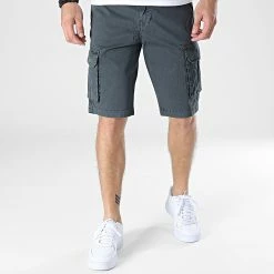 Bon marché 🛒 Short Cargo N1815 Gris Anthracite de Frilivin ⭐ -Promos Frilivin Magasin frilivin 325261 N1815 GREY 20220704T154649 03