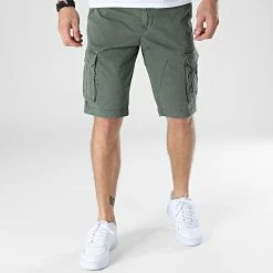Nouveau 🤩 Short Cargo N1815 Vert Kaki de Frilivin 🤩 -Promos Frilivin Magasin frilivin 325263 N1815 OLIVE 20220704T154722 03