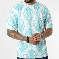 Tout neuf ⌛ Tee 👕 Shirt 16098 Blanc Turquoise Renaissance Floral de Frilivin 💯 8 Tout neuf ⌛ Tee 👕 Shirt 16098 Blanc Turquoise Renaissance Floral de Frilivin 💯 -Promos Frilivin Magasin frilivin 325264 16098 20220630T160826 03