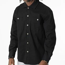 Tout neuf 🎁 Chemise Manches Longues BM1185 Noir de Frilivin 😍 -Promos Frilivin Magasin frilivin 326368 BM1185 1 20220701T145021 03