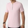 Offres 😍 Tee 👕 Shirt Oversize Col Zippé U5399 Rose de Frilivin 🥰 -Promos Frilivin Magasin frilivin 326371 U5399 PINK 20220704T161711 01
