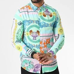 Le moins cher 🔔 Chemise Manches Longues Renaissance Floral 682857 Vert Clair Rose de Frilivin 🎉 -Promos Frilivin Magasin frilivin 327866 682857 20220715T160606 03