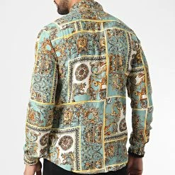 Promo 😀 Chemise Manches Longues Renaissance 682849 Vert Clair de Frilivin 👍 -Promos Frilivin Magasin frilivin 327879 682849 20220715T160907 04