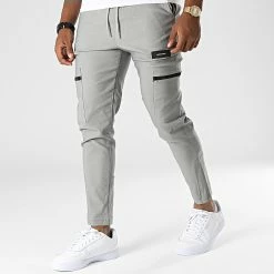 Bon marché 😉 Pantalon Cargo BM1602 Gris de Frilivin ✨
