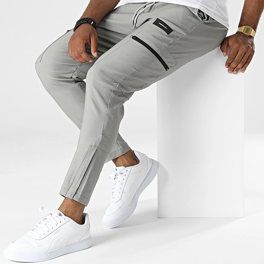 Bon marché 😉 Pantalon Cargo BM1602 Gris de Frilivin ✨ 5 Bon marché 😉 Pantalon Cargo BM1602 Gris de Frilivin ✨ – Image 3