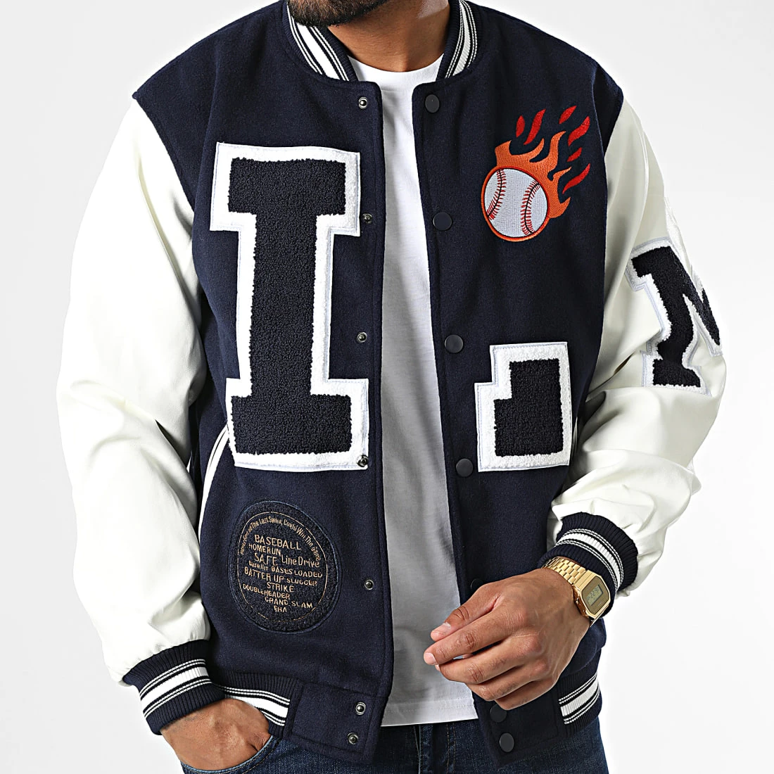 Acheter 👍 Veste Teddy BM1635 Bleu Marine de Frilivin 💯 5 Acheter 👍 Veste Teddy BM1635 Bleu Marine de Frilivin 💯 – Image 3