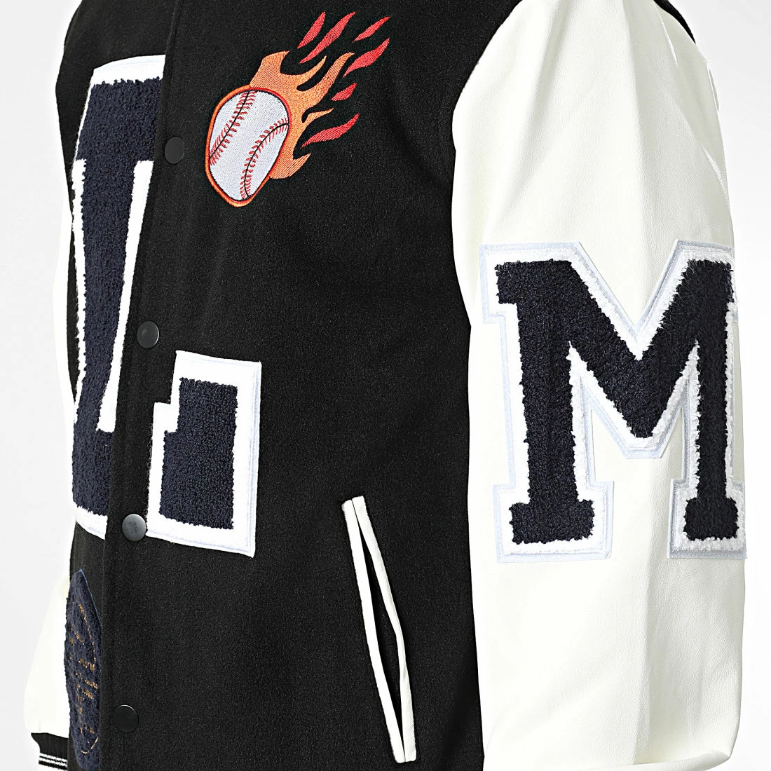 Nouveau ⌛ Veste Teddy BM1635 Noir de Frilivin ⌛ 4 Nouveau ⌛ Veste Teddy BM1635 Noir de Frilivin ⌛ – Image 2