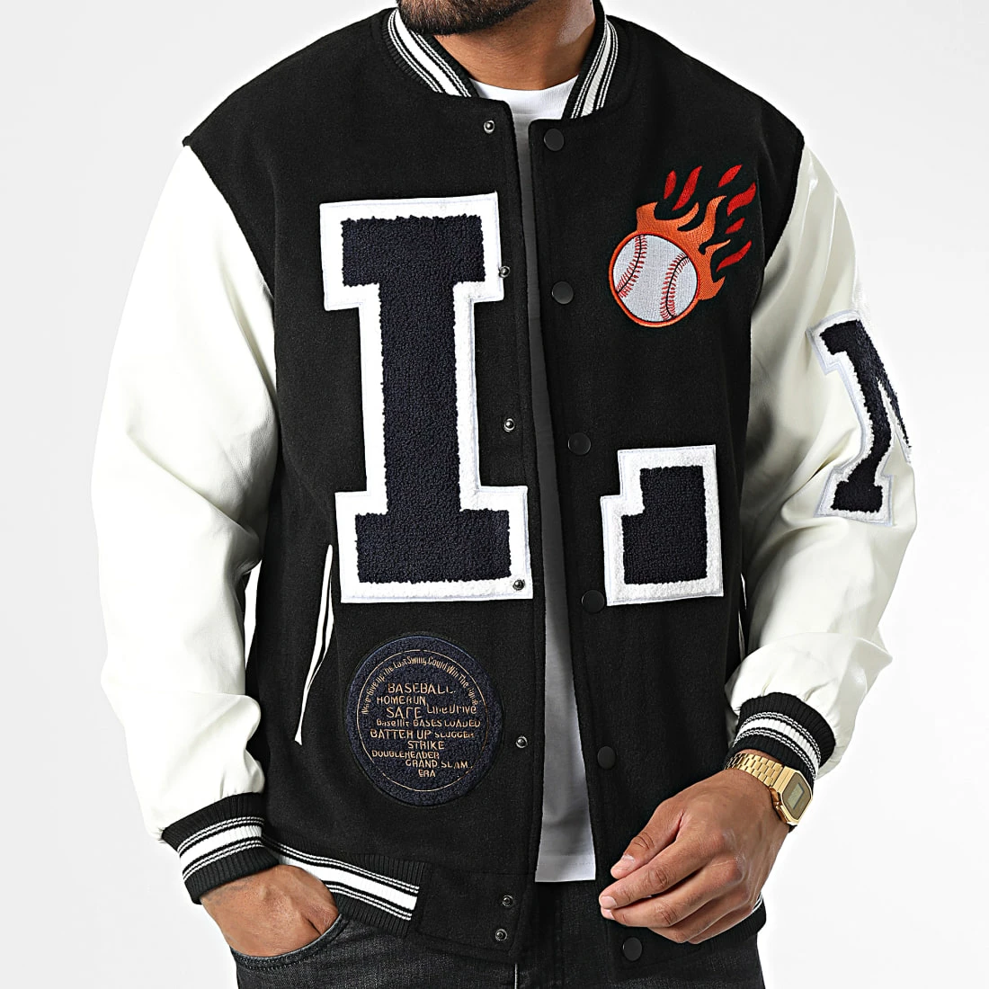 Nouveau ⌛ Veste Teddy BM1635 Noir de Frilivin ⌛ 5 Nouveau ⌛ Veste Teddy BM1635 Noir de Frilivin ⌛ – Image 3