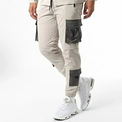 Nouveau 🌟 Ensemble Veste Et Jogger Pant BM1638 Beige de Frilivin 🥰 -Promos Frilivin Magasin frilivin 328014 BM1638 5 20220715T162919 04