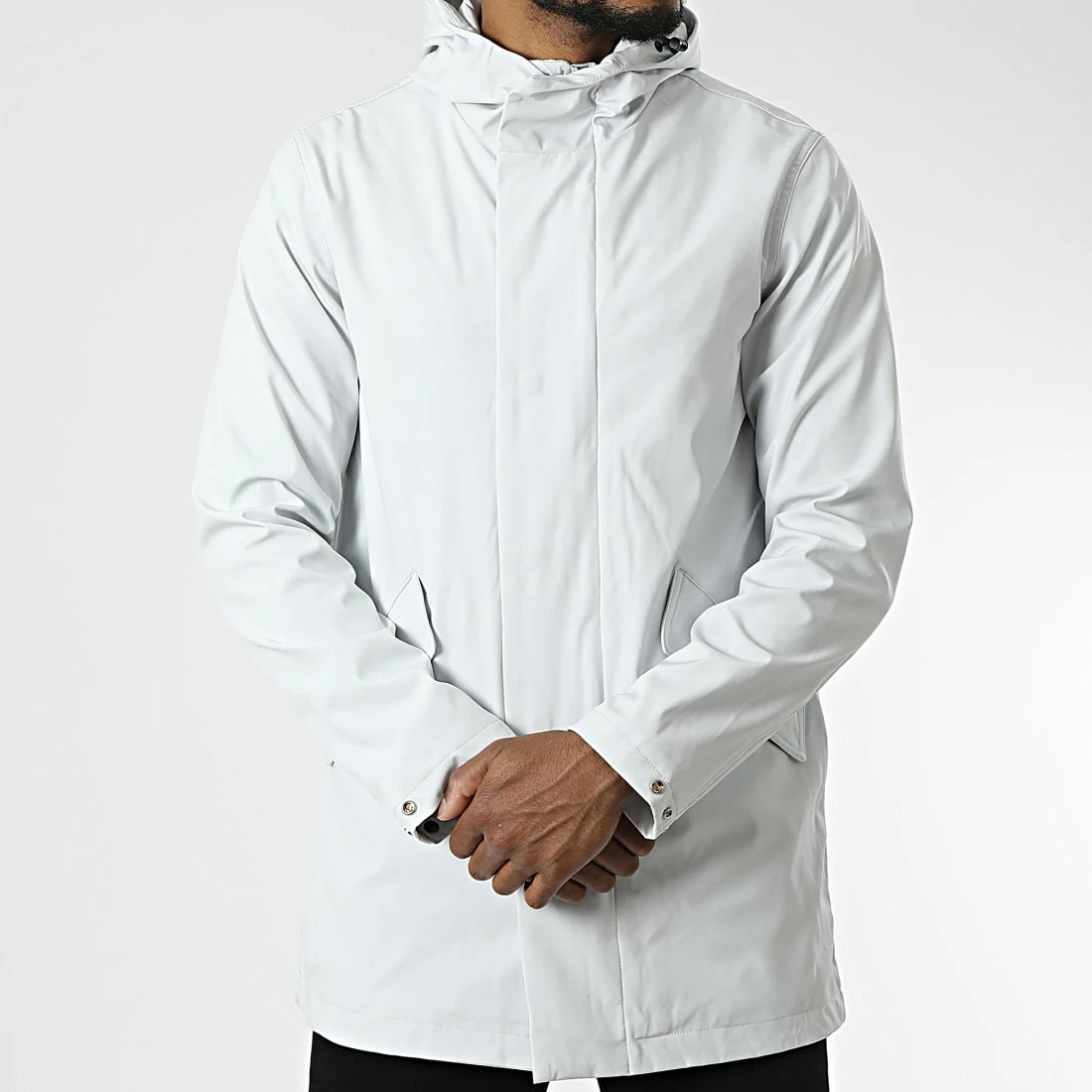 Meilleure vente 👏 Veste Zippée Capuche Longue DL077 Gris Clair de Frilivin ✨ 5 Meilleure vente 👏 Veste Zippée Capuche Longue DL077 Gris Clair de Frilivin ✨ – Image 3