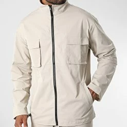 Budget 🌟 Ensemble Veste Zippée Et Pantalon Cargo BM1636 Beige de Frilivin 💯 -Promos Frilivin Magasin frilivin 328049 BM1636 5 20220715T162635 03