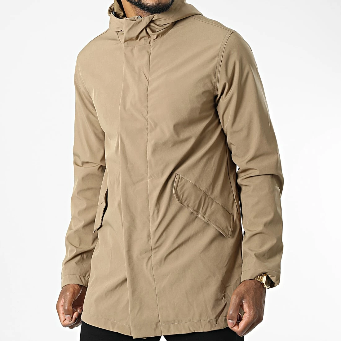 Meilleure affaire 🔥 Veste Zippée Capuche Longue DL077 Beige de Frilivin 🧨 3 Meilleure affaire 🔥 Veste Zippée Capuche Longue DL077 Beige de Frilivin 🧨