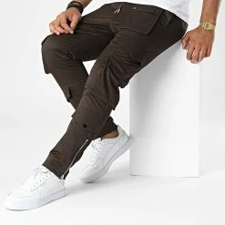 Grosses soldes 👏 Pantalon Cargo BM1601 Marron Kaki de Frilivin 😍 -Promos Frilivin Magasin frilivin 328055 BM1601 9 20220718T160223 03