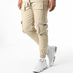 Offres 👍 Ensemble Veste Zippée Et Jogger Pant BM1622 Beige de Frilivin 🎁 -Promos Frilivin Magasin frilivin 328082 BM1622 5 20220715T162543 04