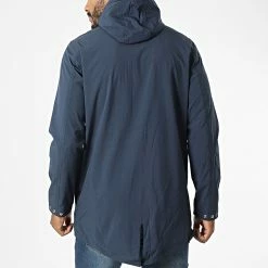 Vente flash 🌟 Veste Zippée Capuche Longue DL077 Bleu Marine de Frilivin ✨ -Promos Frilivin Magasin frilivin 328092 DL077 3 20220719T160939 04