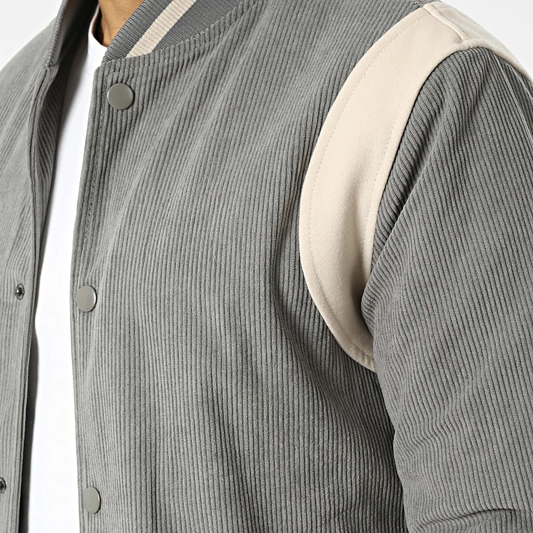 Promo 🛒 Veste QQ1606 Gris de Frilivin 👏 4 Promo 🛒 Veste QQ1606 Gris de Frilivin 👏 – Image 2