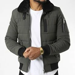 Promo 😍 Doudoune Col Fourrure AB6608 Vert Kaki de Frilivin 🎁 -Promos Frilivin Magasin frilivin 328138 AB6608 2 20220719T155630 03