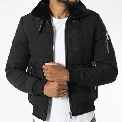 Vente flash ⭐ Doudoune Col Fourrure AB6608 Noir de Frilivin 🎉 -Promos Frilivin Magasin frilivin 328140 AB6608 1 20220719T155445 03