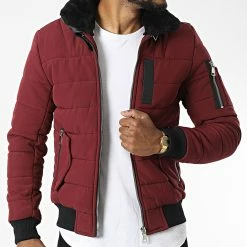 De gros 😀 Doudoune Col Fourrure AB6608 Bordeaux de Frilivin 🔥 -Promos Frilivin Magasin frilivin 328142 AB6608 6 20220719T155612 03