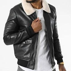 Coupon 💯 Veste Col Fourrure QQ606 Noir de Frilivin ✔️