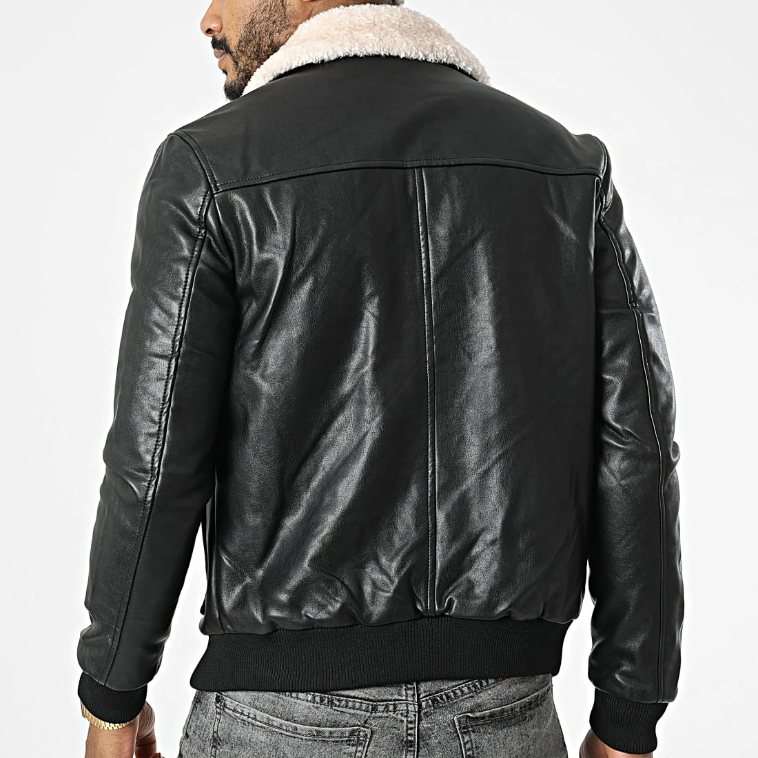 Coupon 💯 Veste Col Fourrure QQ606 Noir de Frilivin ✔️ 6 Coupon 💯 Veste Col Fourrure QQ606 Noir de Frilivin ✔️ – Image 4