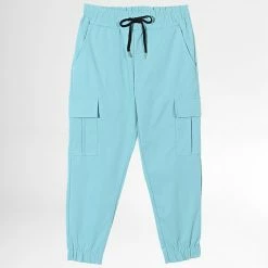 Le moins cher 🌟 Pantalon Cargo Enfant 6003 Turquoise de Frilivin 🌟