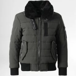 Budget 😀 Veste Bomber Enfant AB6706 Vert Kaki de Frilivin 😉