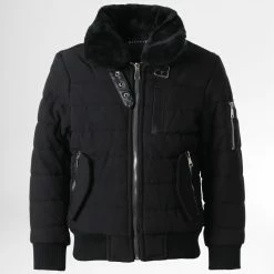 Vente flash 🧨 Veste Bomber Enfant AB6706 Noir de Frilivin ✔️