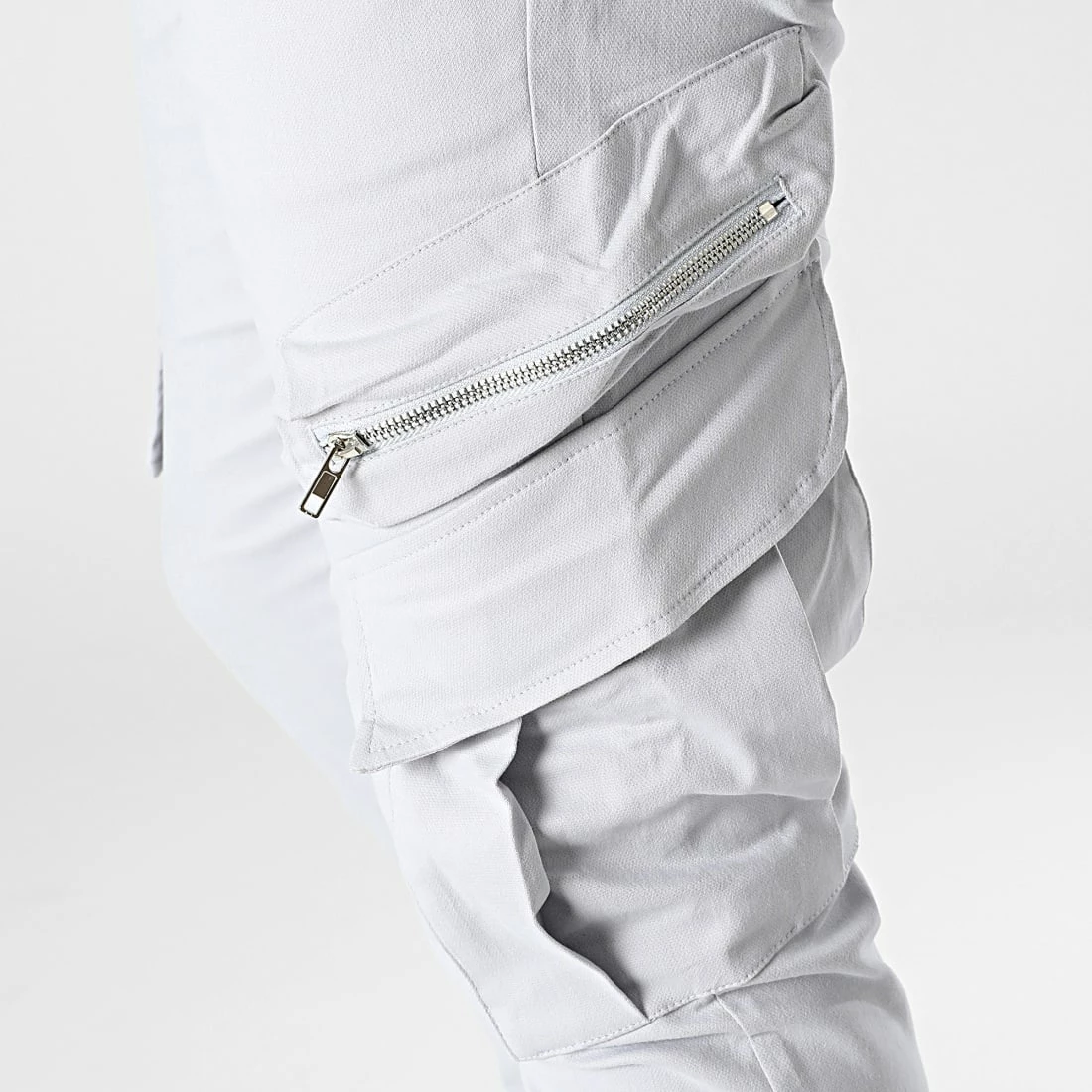 Promo ✨ Pantalon Cargo BM1230 Gris Clair de Frilivin ❤️ 4 Promo ✨ Pantalon Cargo BM1230 Gris Clair de Frilivin ❤️ – Image 2