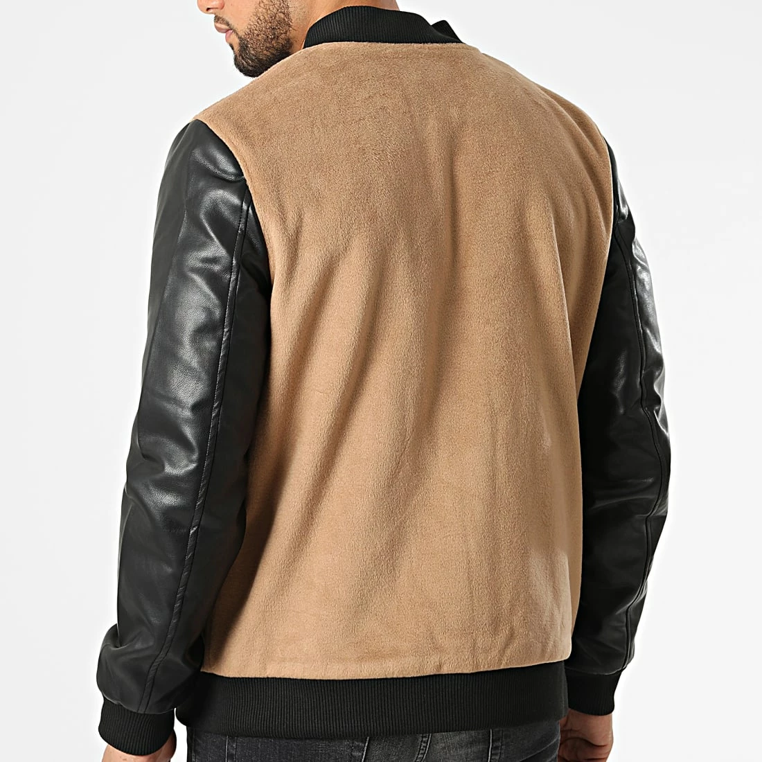 Budget 🎁 Veste Teddy HP0661 Camel Noir de Frilivin ❤️ 6 Budget 🎁 Veste Teddy HP0661 Camel Noir de Frilivin ❤️ – Image 4