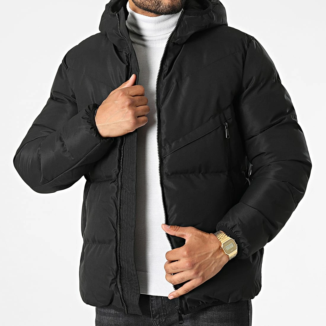 Meilleur prix 🥰 Doudoune FD8169 Noir de Frilivin 😍 3 Meilleur prix 🥰 Doudoune FD8169 Noir de Frilivin 😍