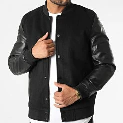 Coupon ✨ Veste Teddy HP0661 Noir de Frilivin 🤩