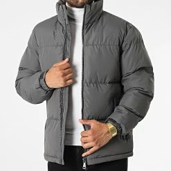 Top 10 😉 Doudoune FD8152 Gris Anthracite de Frilivin ❤️