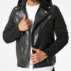 Meilleure affaire 🤩 Veste Biker QQ505 Noir de Frilivin 👏