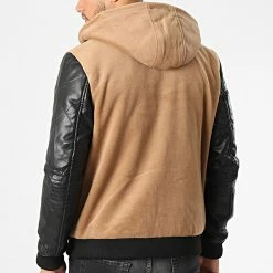 Nouveau 🧨 Veste Zippée Capuche HP067 Camel Noir de Frilivin ✔️ -Promos Frilivin Magasin frilivin 330776 HP067 36 20220803T154732 04