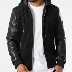 Meilleure vente ✨ Veste Zippée Capuche HP067 Noir de Frilivin ⌛ -Promos Frilivin Magasin frilivin 330777 HP067 1 20220803T154747 03